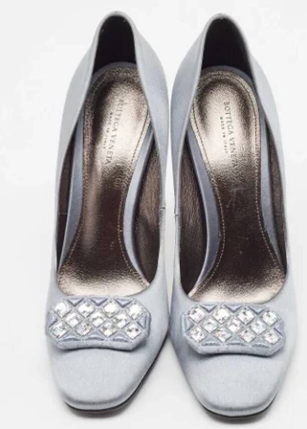 Bottega Veneta Vintage Pre-owned Satin heels Gray Dames