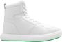 Bottega Veneta Witte Leren High-Top Sneakers met Logo White Heren - Thumbnail 1