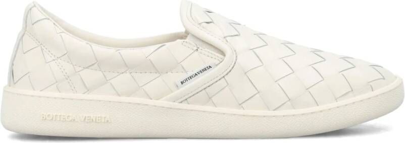 Bottega Veneta Witte Leren Instap Sneakers White Heren