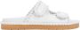 Bottega Veneta Witte Torchon Versierde Leren Sandalen White Dames - Thumbnail 1