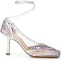 Bottega Veneta Zilvergrijze Stretch Leren Pumps Gray Dames - Thumbnail 1