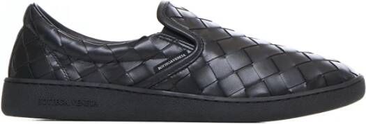 Bottega Veneta Zwarte Intrecciato Slip-On Sneakers Black Heren