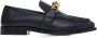 Bottega Veneta Zwarte Leren Loafers met Knoopdetail Black Dames - Thumbnail 1