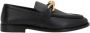 Bottega Veneta Zwarte Leren Mocassin Knoopdetail Black Dames - Thumbnail 1