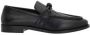 Bottega Veneta Zwarte Leren Mocassin Knoopdetail Black Heren - Thumbnail 1