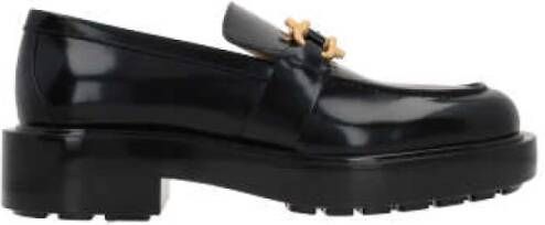 Bottega Veneta Zwarte Leren Moccasin Schoenen Black Heren