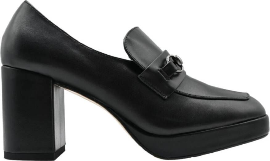 Braccialini Zwart Pewter Hoge Hak Schoenen Black Dames