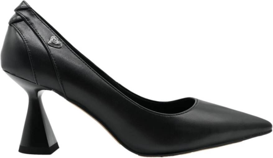 Braccialini Zwarte hakken Kalfsleer Black Dames