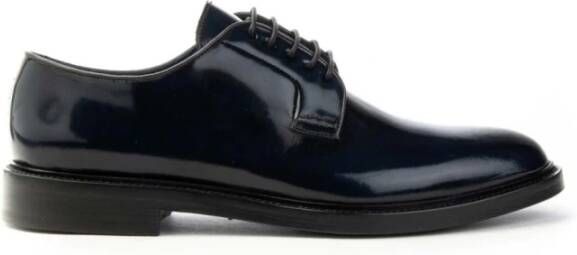 Brecos Derby Veterschoenen Leer Mannen Blue Heren