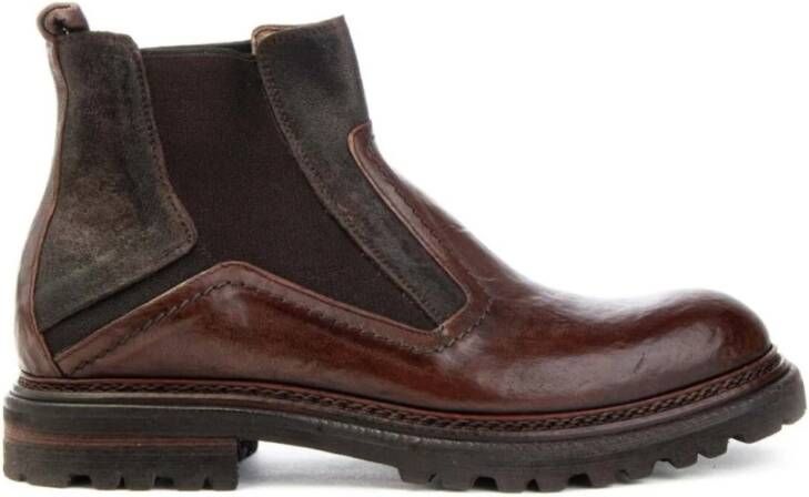 Brecos Elastische Chelsea Boots Heren Brown Heren