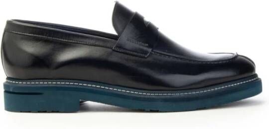 Brecos Handgemaakte College Mocassin Schoenen Blue Heren