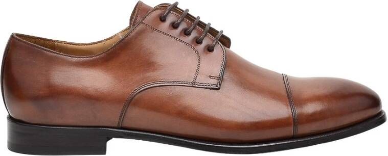 Brecos Klassieke Bruine Leren Schoen Brown Heren