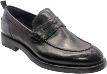 Brecos Zwarte leren loafers 20085U model Black Heren