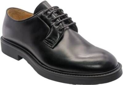 Brecos Zwarte Leren Schoenen 18304U Model Black Heren