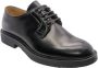 Brecos Zwarte Leren Schoenen 18304U Model Black Heren - Thumbnail 1