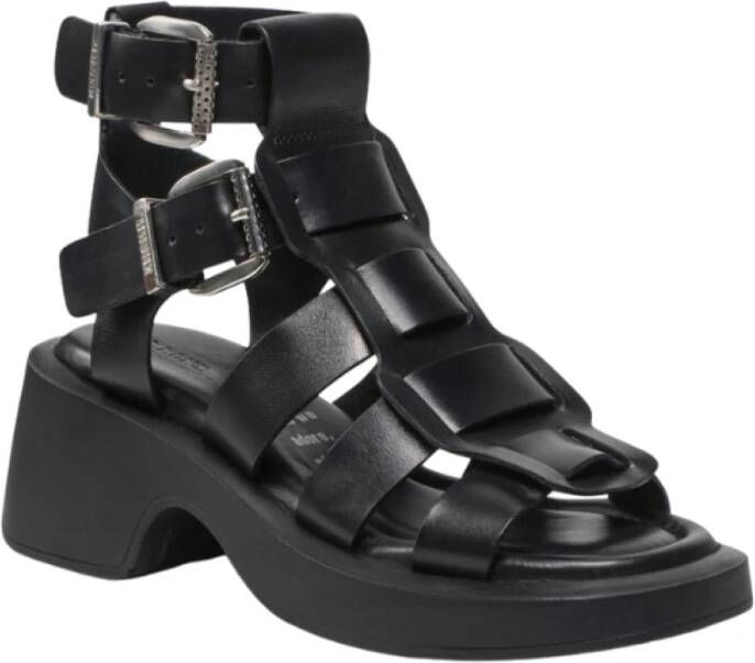 Bronx Flat Sandals Zwart Dames