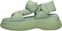 Bronx Groene Chunky Sandalen Bru-Te Stijl Green Dames - Thumbnail 3