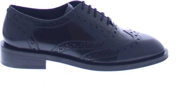 Bronx Klassieke Oxford Dames Lage Schoen Zwart Black Dames