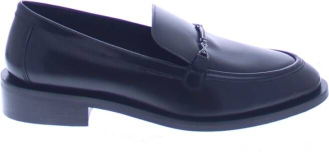 Bronx Moderne Loafers met Vrouwelijk Metalen Zadel Black Dames