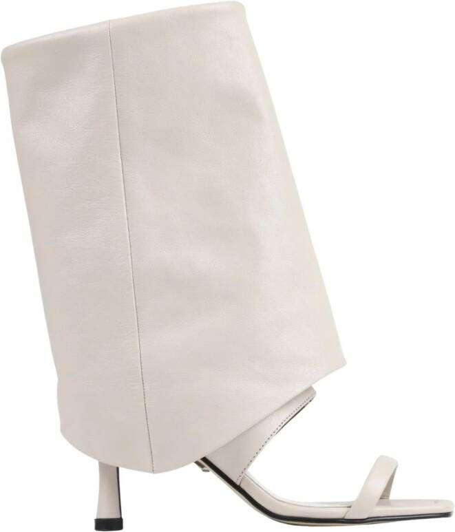 Bronx Nostalgische Skirt Boot Sandalen Off White Dames