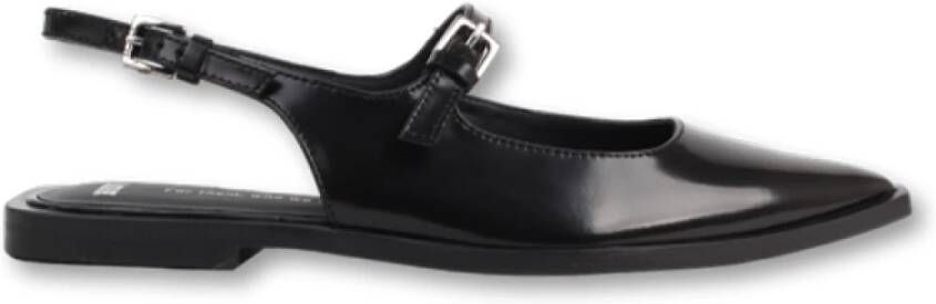 Bronx Puntige slingback schoen Black Dames