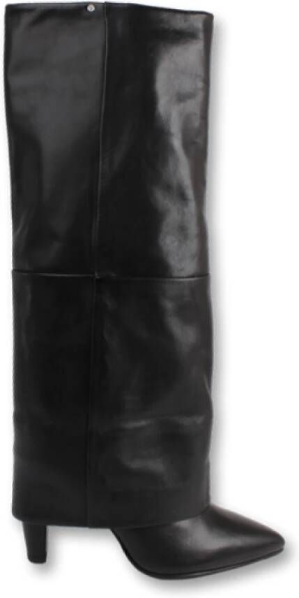 Bronx Roklaars Dress Boots met Uniek Ontwerp Black Dames