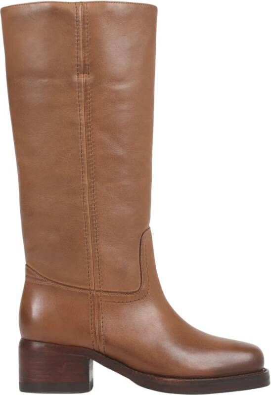 Bronx Stijlvolle High Boot cognac Brown Dames