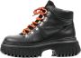 Bronx Stijlvolle Leren Veterschoenen Black Dames - Thumbnail 1