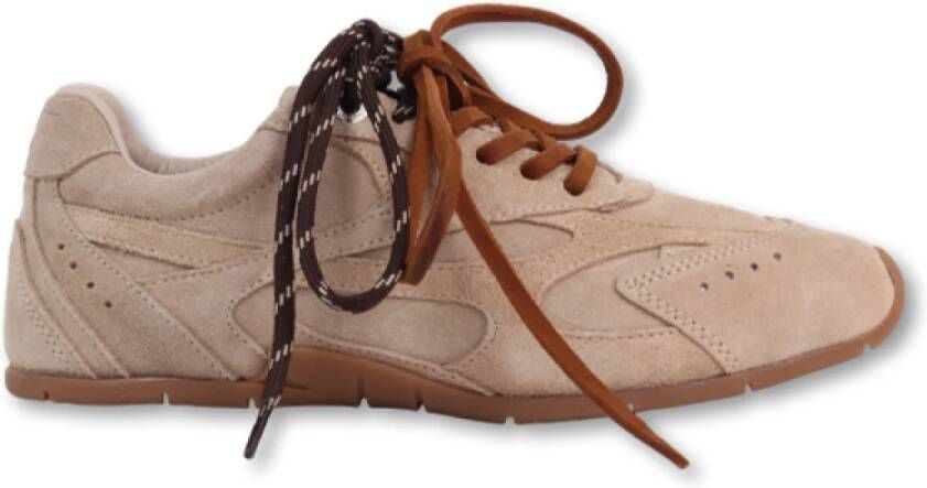 Bronx Stijlvolle zwarte sneakers Beige Dames