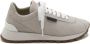 BRUNELLO CUCINELLI Beige Katoenen Vetersneakers Gray Dames - Thumbnail 1