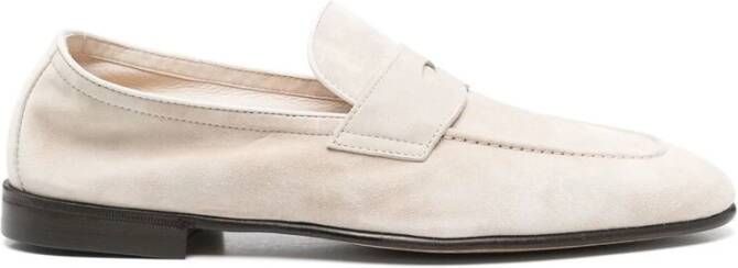 BRUNELLO CUCINELLI Beige Leren Lage Hak Schoenen Beige Heren