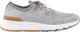 BRUNELLO CUCINELLI Beige Sneakers Veters Rubberen Zool Multicolor Heren - Thumbnail 1