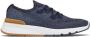 BRUNELLO CUCINELLI Blauwe Katoenen Mesh Sneakers Lichtgewicht Blue Heren - Thumbnail 3