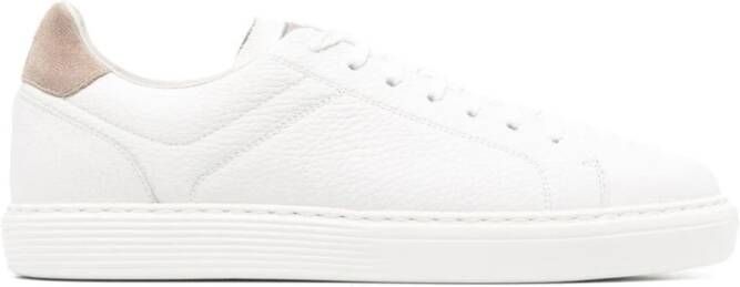 BRUNELLO CUCINELLI Blauwe Sneakers voor Mannen Luxe Comfort White Heren