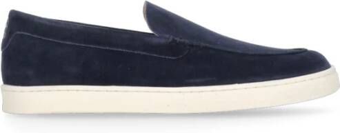 BRUNELLO CUCINELLI Blauwe Suède Loafers Blue Heren