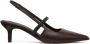 BRUNELLO CUCINELLI Bruin Leren Slingback Middelhak Schoenen Brown Dames - Thumbnail 6