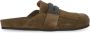 BRUNELLO CUCINELLI Bruine Leren Sandalen met Messing Details Brown Dames - Thumbnail 1