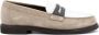 BRUNELLO CUCINELLI Fluweel Lederen Juweel Mocassins Beige Dames - Thumbnail 1