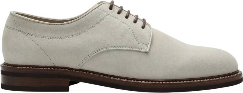 BRUNELLO CUCINELLI Geknoopte Derby Schoenen Beige Heren