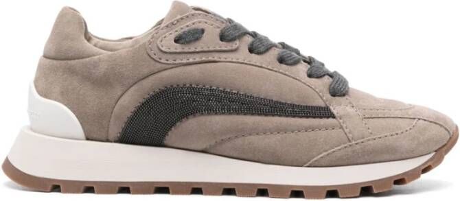 BRUNELLO CUCINELLI Ice Sneakers voor een coole look Beige Dames