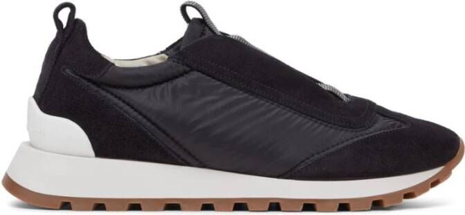 BRUNELLO CUCINELLI Klassieke Sneakers voor Dagelijks Gebruik Black Dames