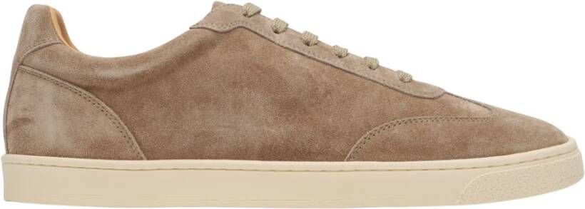 BRUNELLO CUCINELLI Lage Sneaker in Zwart Brown Heren