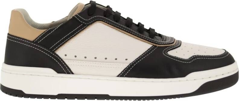 BRUNELLO CUCINELLI Leren Basket Sneakers Multicolor Heren