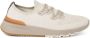 BRUNELLO CUCINELLI Lichtbeige Stretch Gebreide Lage Sneakers Beige Heren - Thumbnail 1