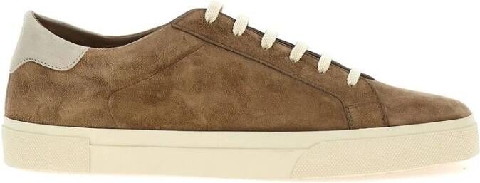 BRUNELLO CUCINELLI Lichtbruine Vetersneaker Brown Heren