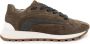 BRUNELLO CUCINELLI Lichtgewicht wol canvas suède runners Brown Dames - Thumbnail 1