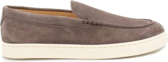 BRUNELLO CUCINELLI Moderne Suède Sneakers met Casual Stijl Brown Heren