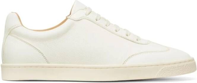 BRUNELLO CUCINELLI Off-White Leren Sneakers voor Mannen White Heren