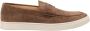 BRUNELLO CUCINELLI Lichtbruine Suede Mocassinschoenen Brown Heren - Thumbnail 1