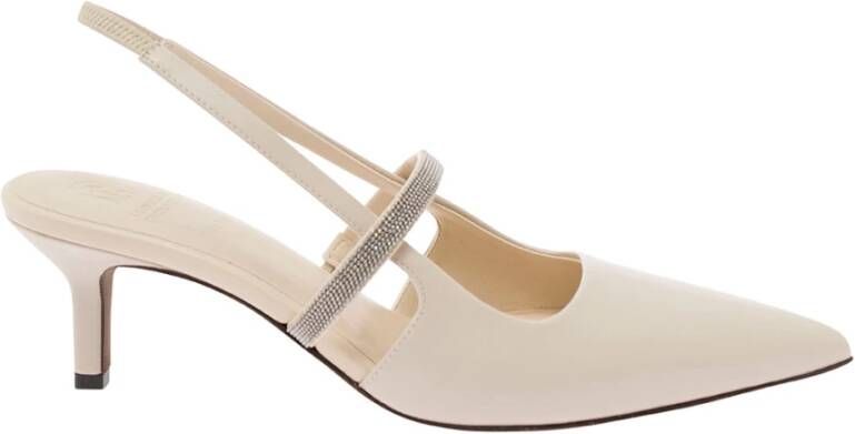 BRUNELLO CUCINELLI Slingback Pumps met puntige neus en lage hak Gray Dames